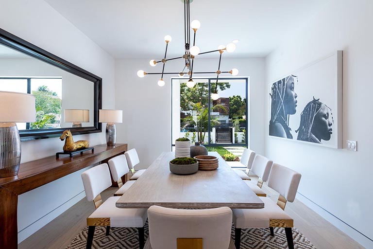 Home design Los Angeles modern contemporary dining area 1